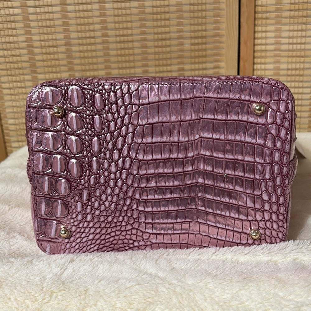 Brahmin Melbourne Collection Mulberry Potion Shira Bucket Bag - Picture 11 of 12